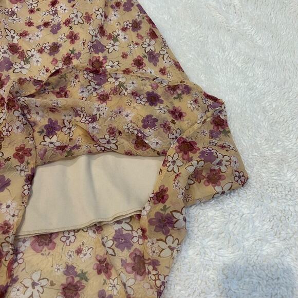 Faith Love Passion Womens Purple Floral Dress Sz 6 Y2K Whimsigoth Cottage Core - Picture 7 of 7